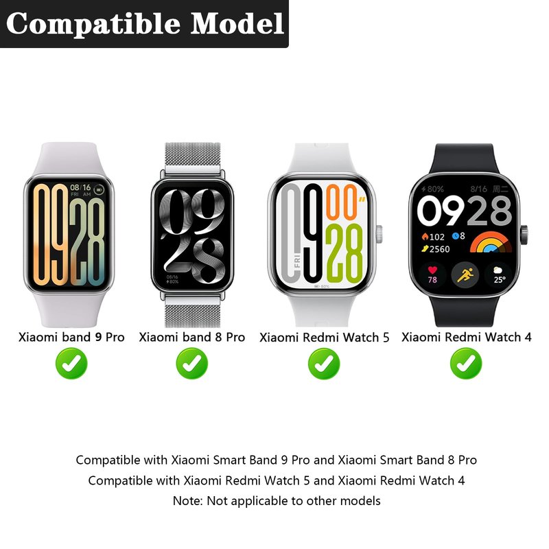 Gittos Nylon Watch Strap for Redmi Watch 5/4 Nylon Replacement Band Compatible with Xiaomi Smart Band 9 Pro/8 Pro