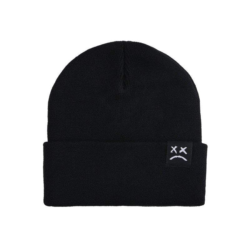 45°LOOKUP CEED Fashion Autumn Winter Warm Beanie Hats Embroidery Cotton Caps Men Women Knitted Hip Hop Hats (US, Alpha, One Size, Black2)