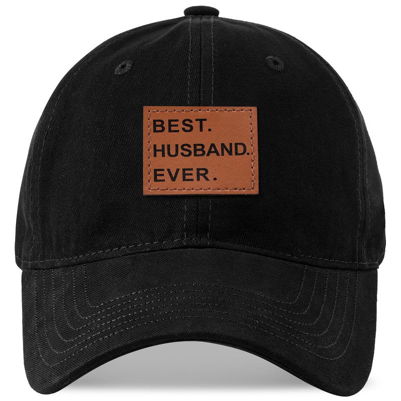 MEINICY Gifts for Husband Fathers Day Anniversary Husband Gifts from Wife Dad Hat Black