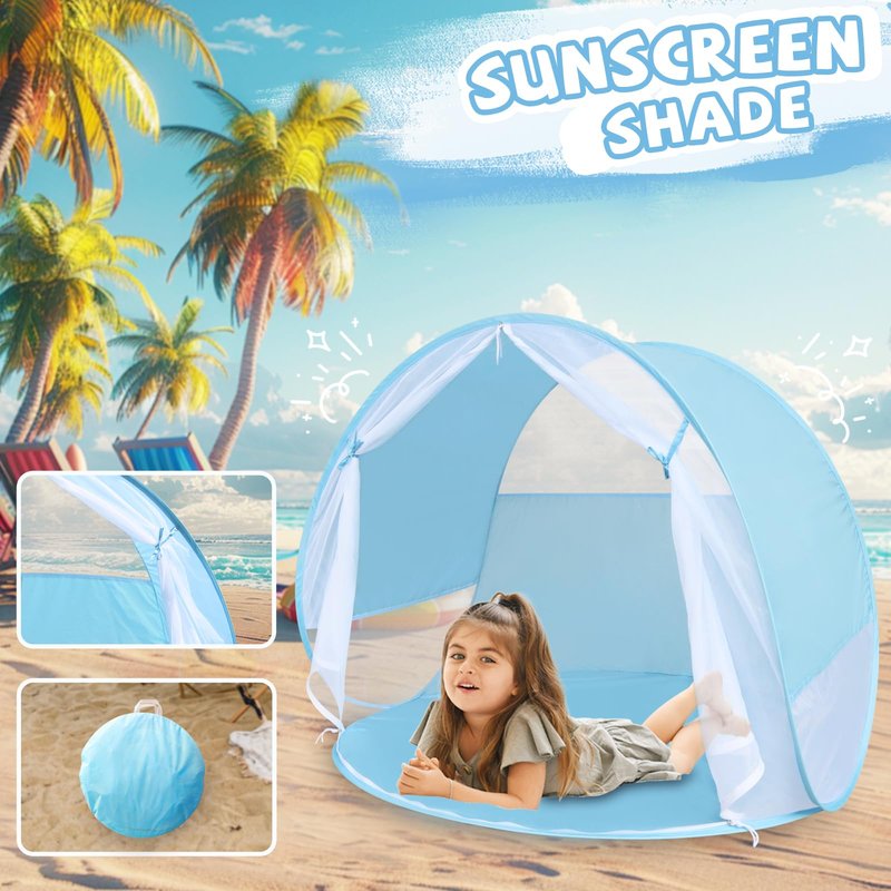 Action Air Portable Anti-UV Pop-Up Beach Tent- Ultimate Sun Shelter & Kids' Play Tent (Pink)
