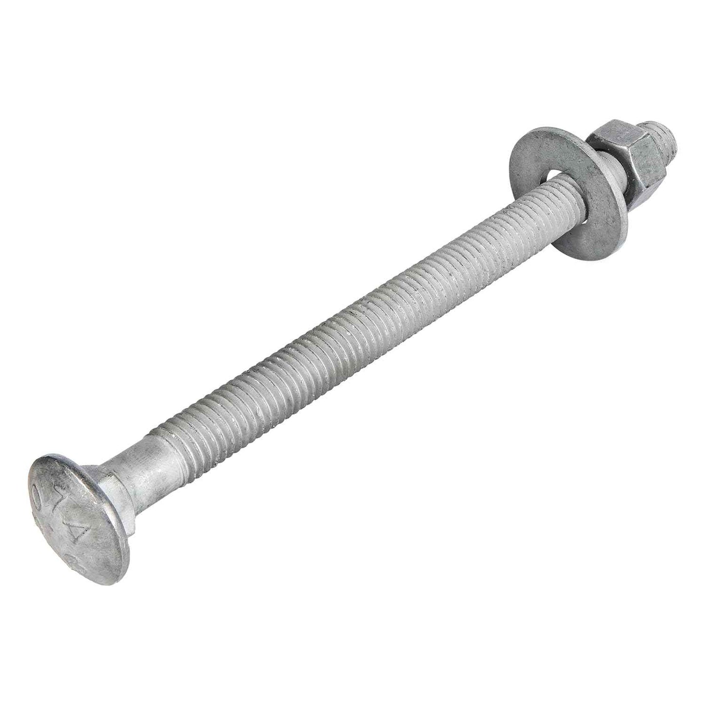 Galvanized Carriage Bolt Kit - 25 Pack 1/2" x 6" with Washers & Hex Nuts for Outdoor Use