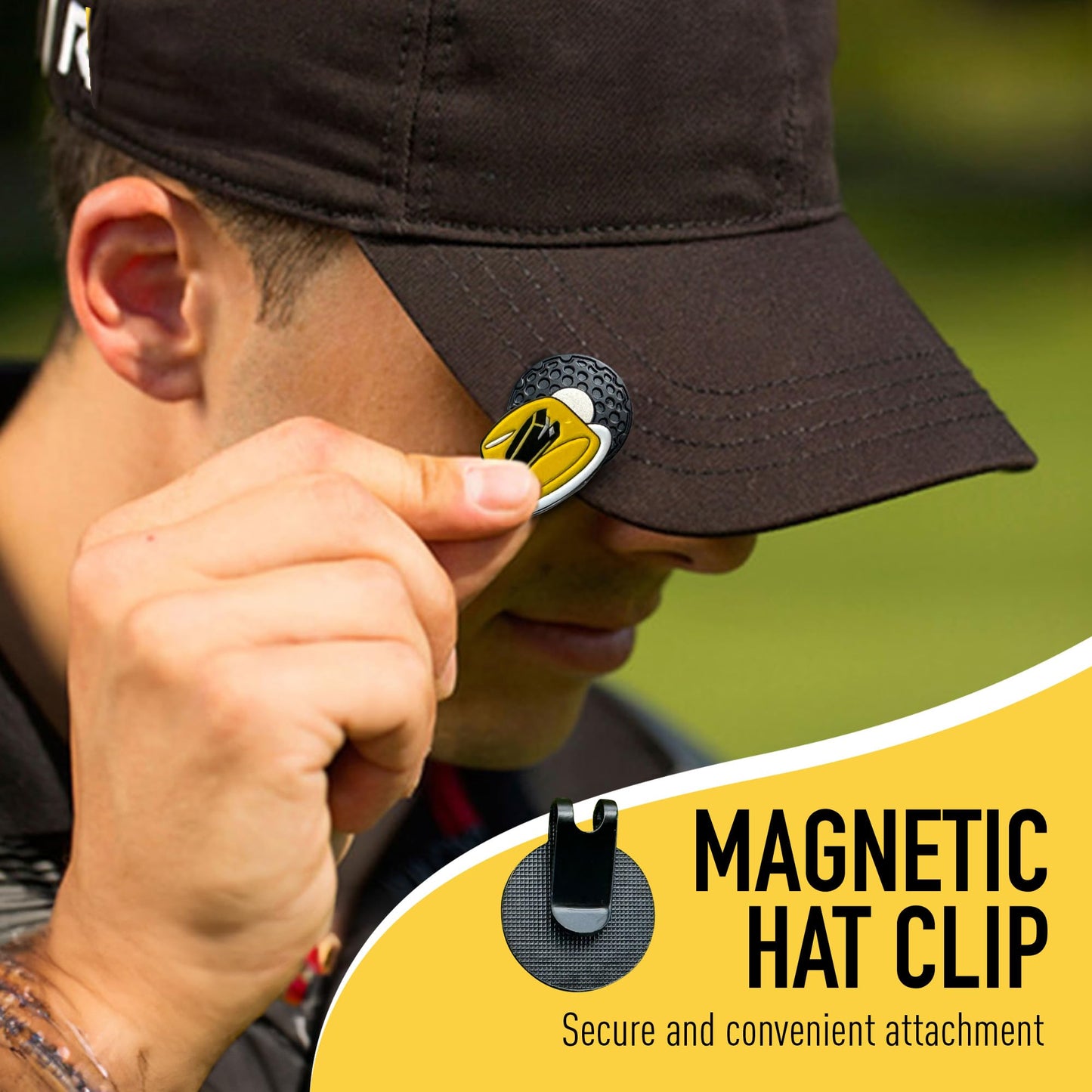 Uniporium Golf Divot Tool Gift Set – Magnetic Divot Tool, Ball Marker, Hat Clip, & Case Made in USA from Durable Rust-Free Material for Easy Ball Marking, Repairing Divots, and Perfect Golf Gifts