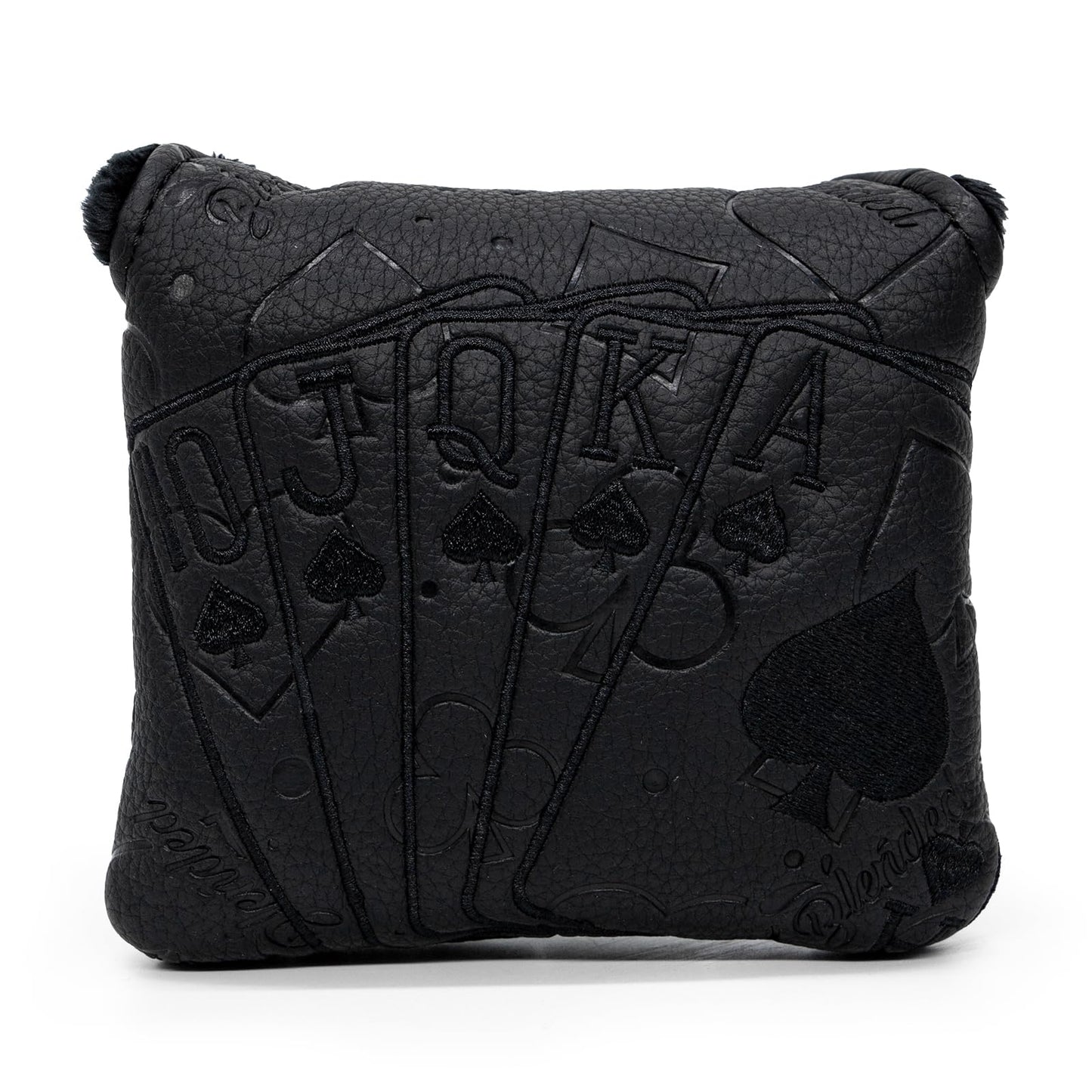 Golf Putter Covers Black Poker Mallet Putter Headcovers Blade Putter Cover Golf Headcover Leather Golf Club Covers with Magnetic Closure for Most Brand (for Mallet Putter 1)