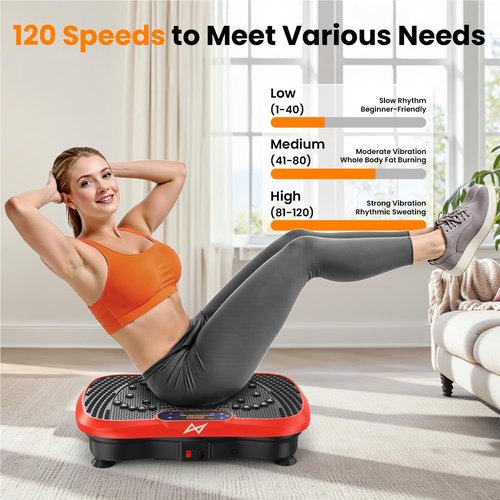 AXV Vibration Plate - Full Body Fitness Machine for Weight Loss | Home & Gym Use, Compact Design