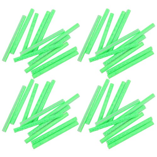 EVTSCAN Bicycle Spoke Reflector - 48pcs Bike Wheel Reflector Tube Cycling Warning Strips Mount Clips Bicycle Spoke Reflectors for Night Cycling Riding, Green