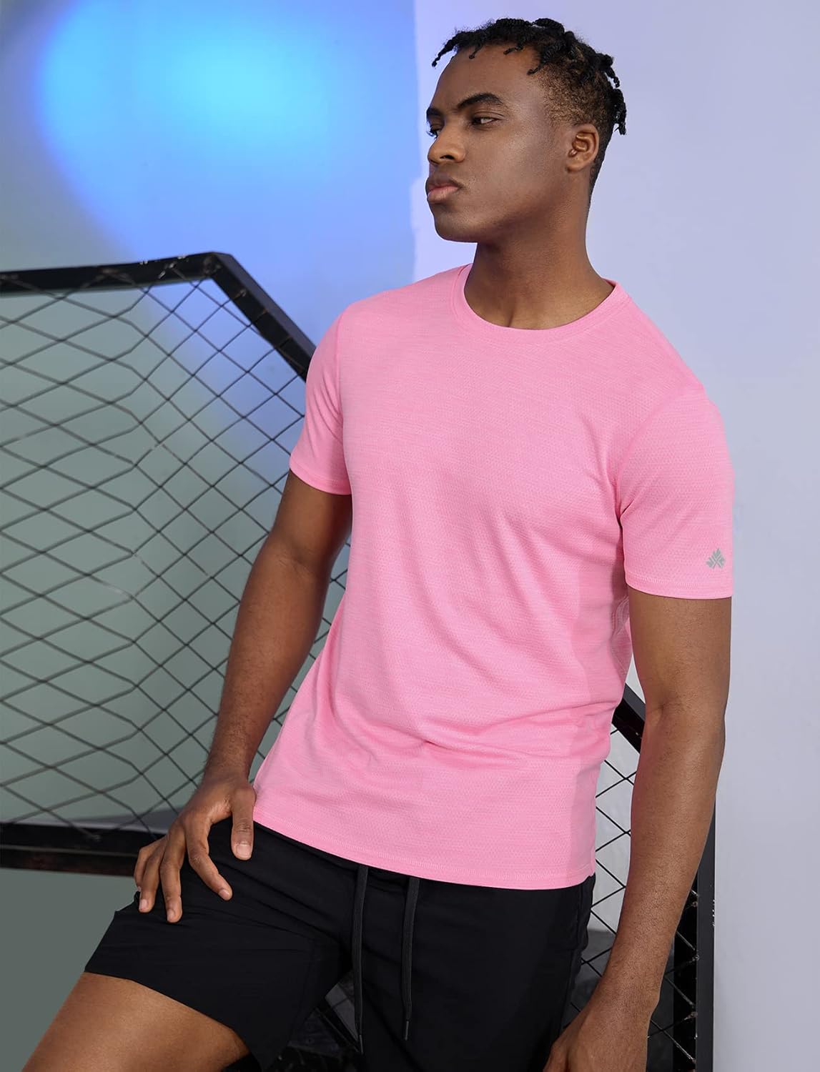 Zengjo Men's Moisture-Wicking Athletic Shirt - Quick-Dry Gym T-Shirt for Workouts