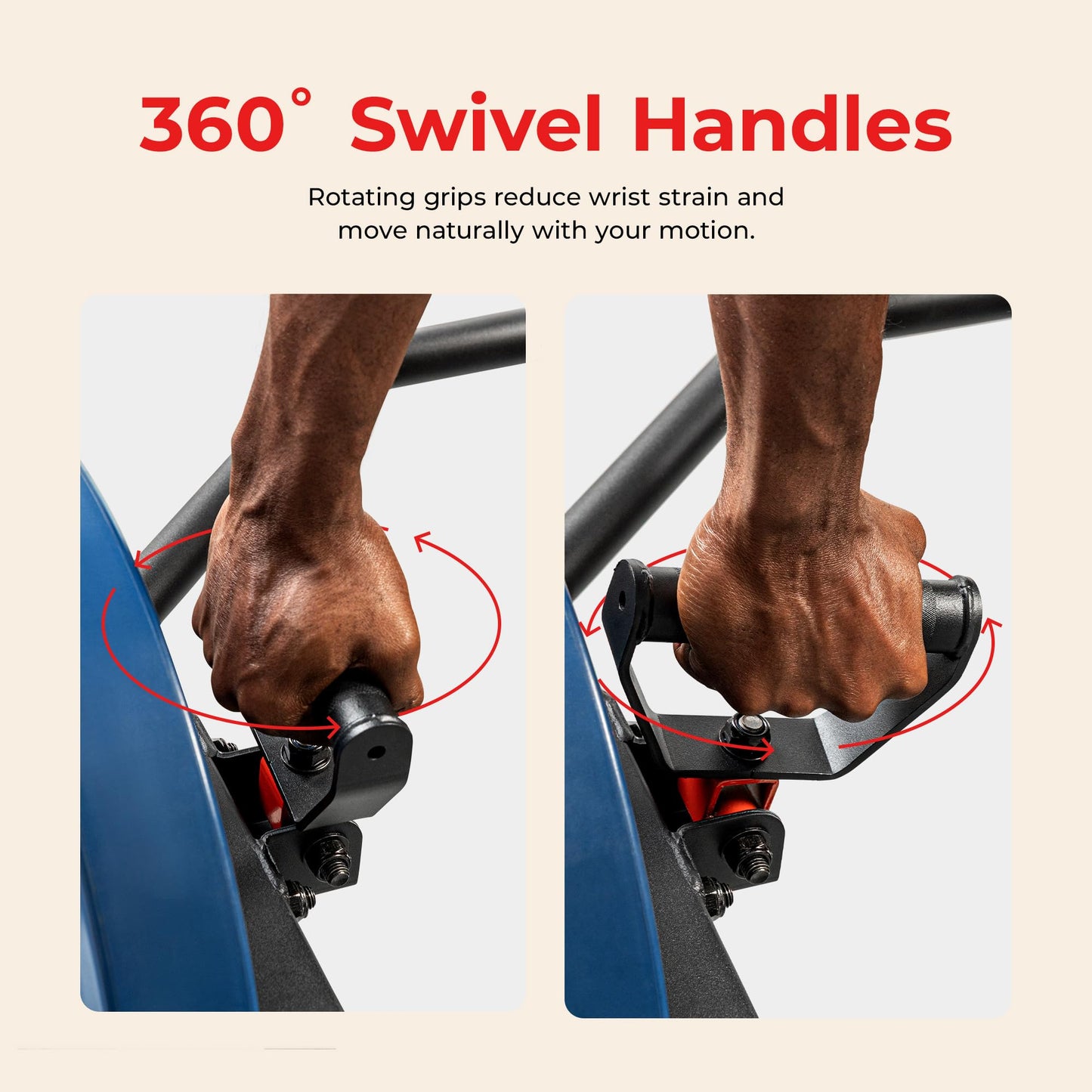 Sunny Health & Fitness Olympic Hex Trap Bar, Swivel Handles for Deadlifts