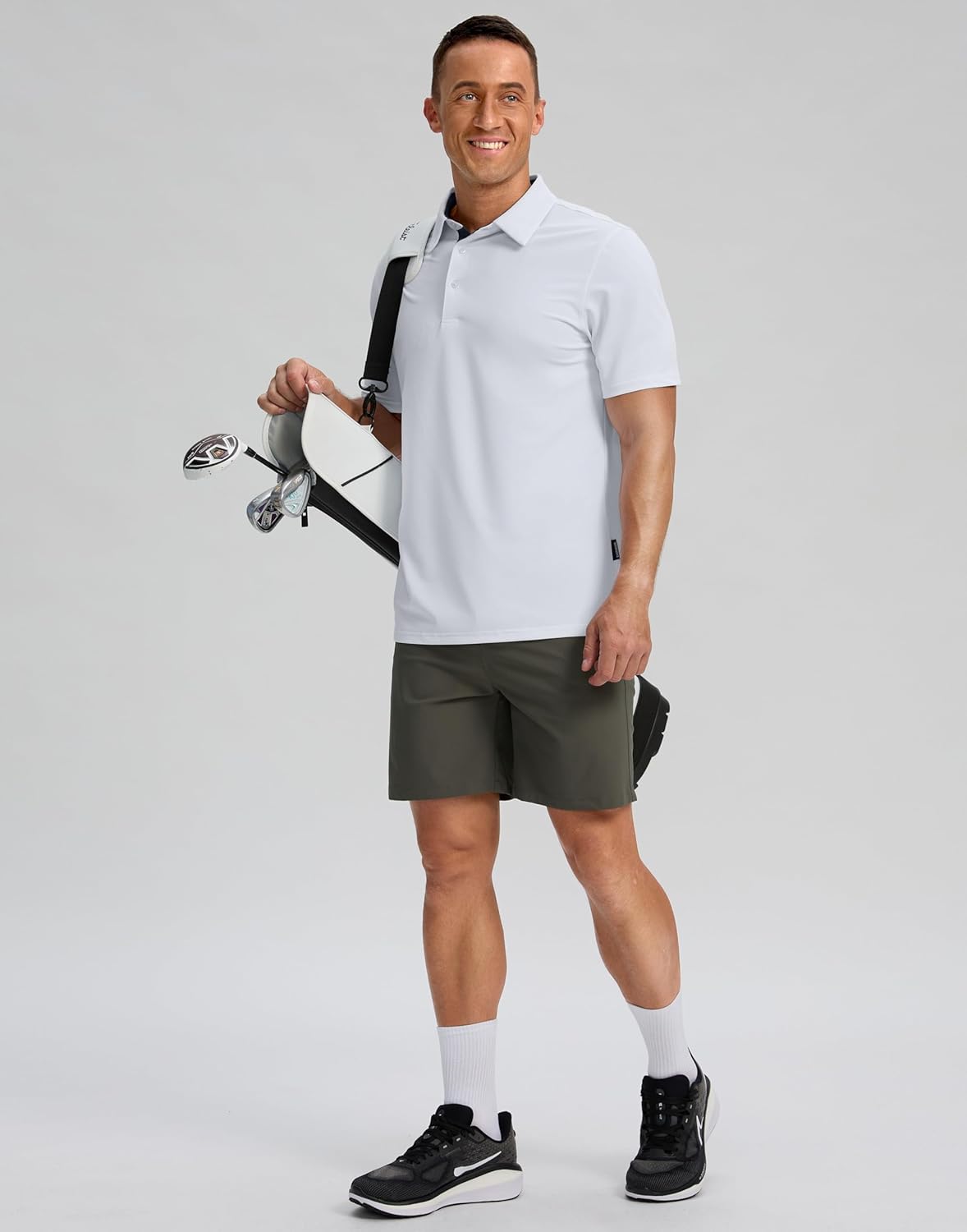 Skiennix Men's Golf Shirts - Moisture-Wicking Performance Polo | Short Sleeve Casual & Athletic Wear
