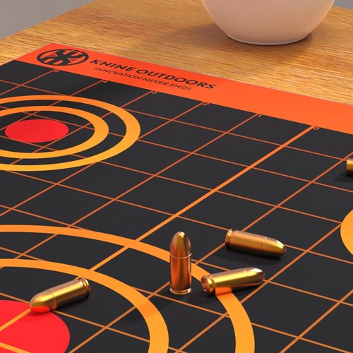KNINE OUTDOORS Shooting Paper Targets - 12x18 Inch Bulk Pack for Handguns, Pistols & Rifles | Axis Design