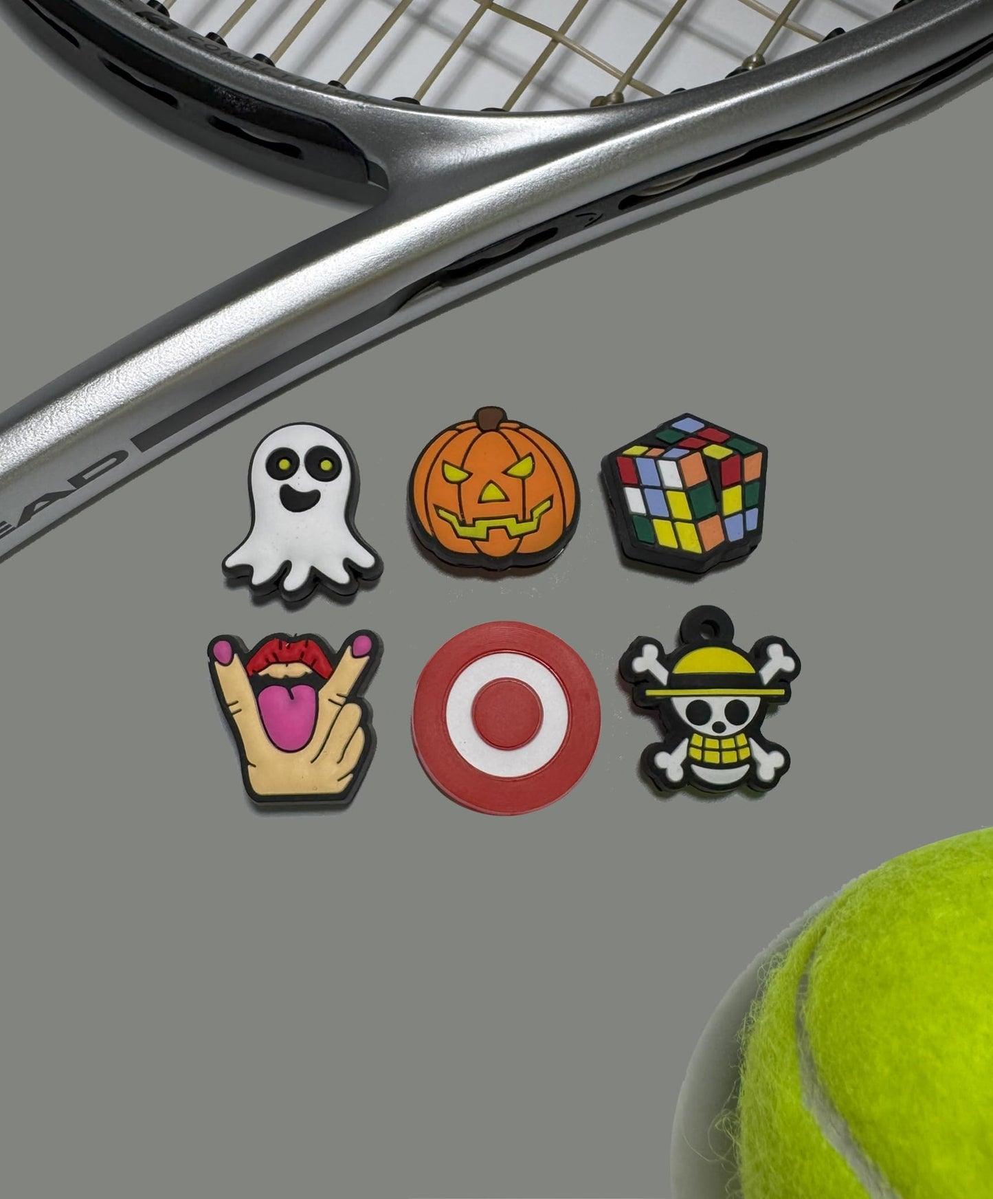 Helsvibe Tennis Vibration Dampeners, Halloween 6-Pack