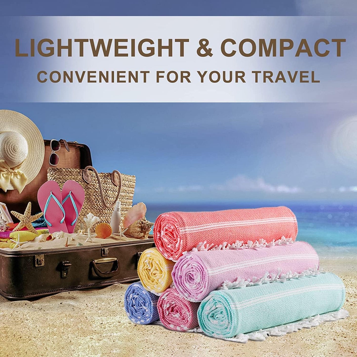 Skiennix Turkish Beach Towels - Quick Dry, Sand-Free, Oversized XL Bath & Pool Towels | Travel Essentials