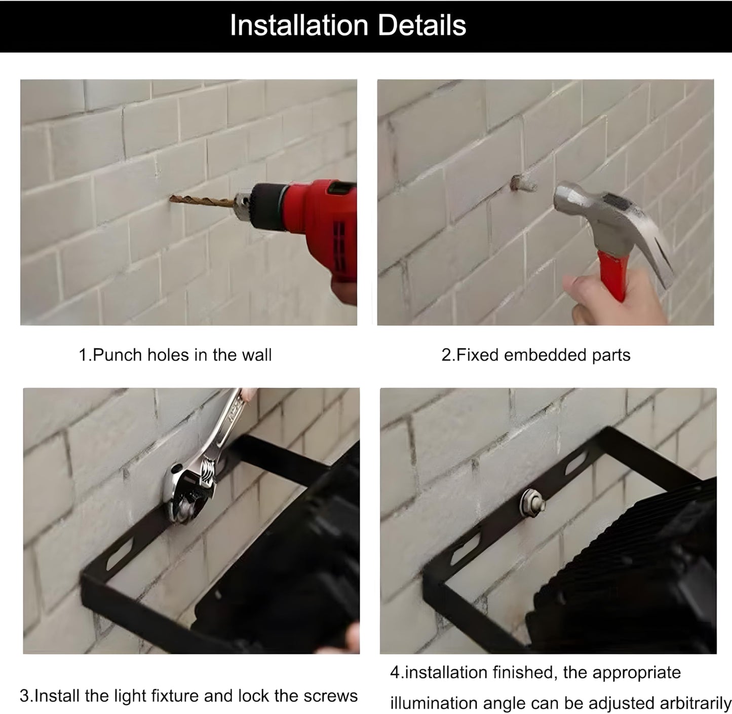 MUCLUD 2Pack LED Flood Light Outdoor,250W LED Work Light 25500lmwith 6FT US Plug,IP66 Waterproof Exterior Security Lights,6000K Daylight White Outside Floodlights Slim Design for Playground Yard