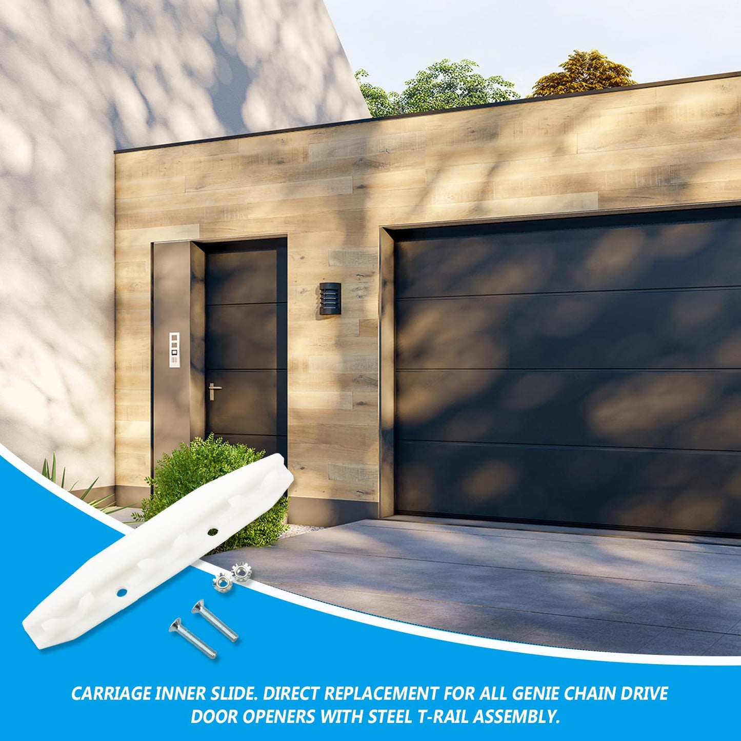 25605R Chain Drive Inner Slide for Genie Garage Door Opener，Compatible with Genie Garage Door Opener Parts, S Chain Drive Inner Slide