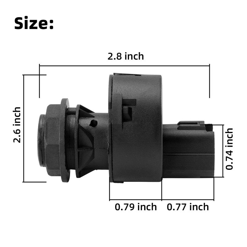 Roykaw Golf Cart Starter Ignition Key Switch Replacement Compatible with Yamaha G22/G29/Drive 2 G&E Models, 2 Positions-On/Off, No-wiring/Includes 2 Keys, OEM# JW1-H2510-00, JU2-H2510-10, JU2-H2510-20