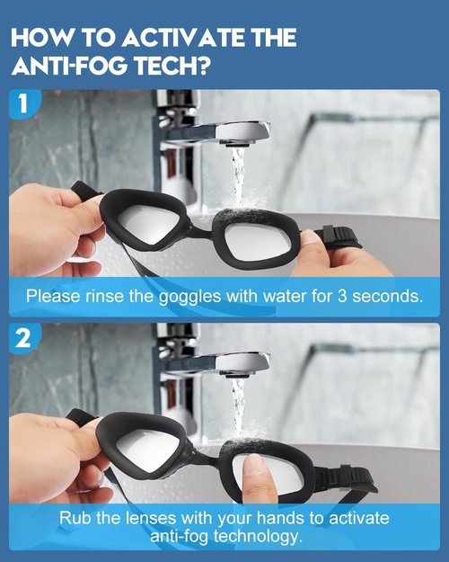 Aegend Swim Goggles - Upgraded Anti-Fog Technology for Clear Vision | Comfortable Fit