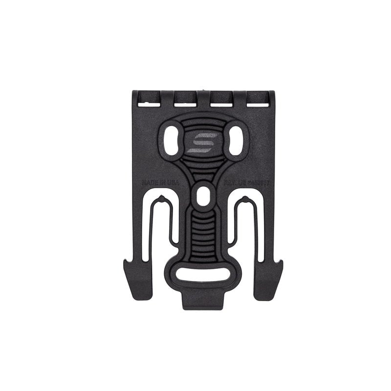 Safariland QLS 1-2 Quick Locking System Kit, Platform Attachment for Duty Holsters and Accessories with Locking Fork and Receiver Plate - Level 1 Retention, Black