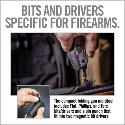 Real Avid Gun Tool Pro, 30-in-1 Gun Multitool for Shotgun & Rifles | Includes Choke Wrench,Bit Driver,Screwdrivers,Allen Set,Turret Tool,Tap Hammer & Files for Gunsmithing