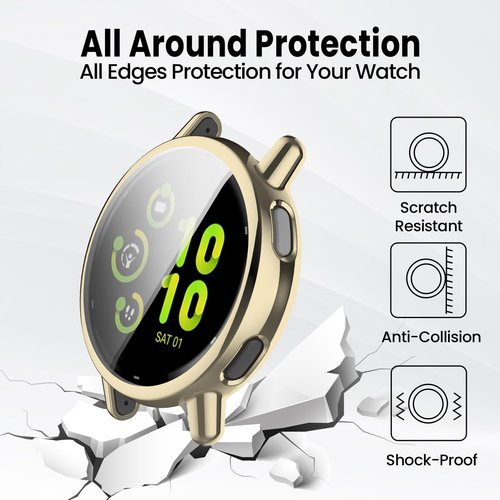 7Pack Screen Protector Case Compatible for Garmin Vivoactive 5 TPU Bumper Full Protective Shell Face Cover