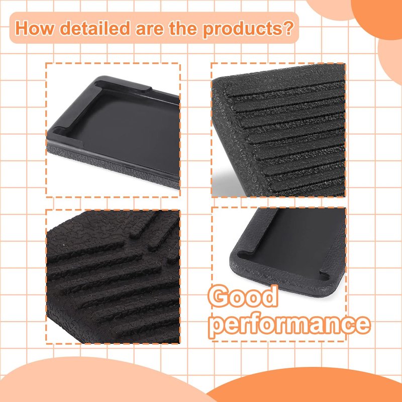 ZLX&LU EZGO Accelerator & Brake Pedal Pad Cover, Golf Cart Accessories, OEM#: 600252/610471, 600255/610529, Suitable for 2008-UP EZGO RXV Gas and Electric Golf Cart