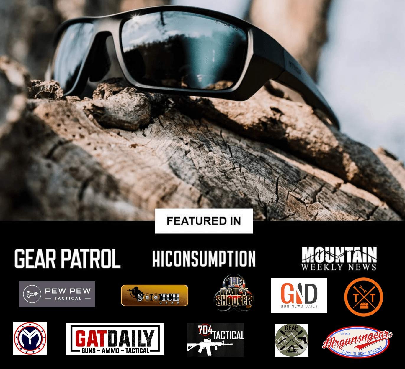 STNGR Alpine Unbreakable Sport Sunglasses for Men - Polarized Shatterproof Ballistic Rated Lenses with 100% UV Protection and Flexible Indestructible Frame (Blue Mirror)