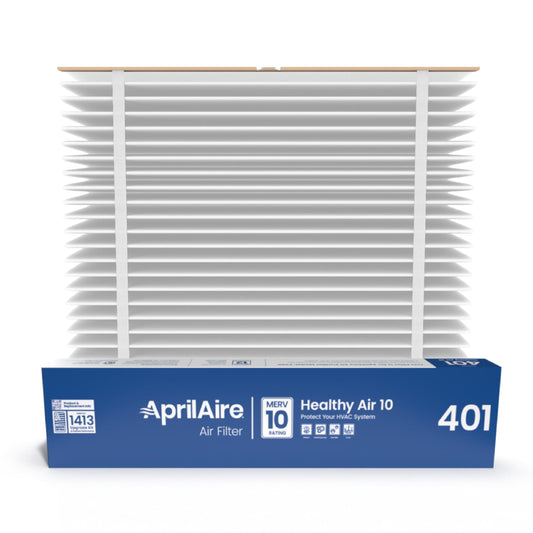 AprilAire 401 Replacement Furnace Filter for AprilAire 2400, Space-Gard 2400 Whole-House Air Purifiers - MERV 10, 16x25x6 Air Filter (Pack of 2)
