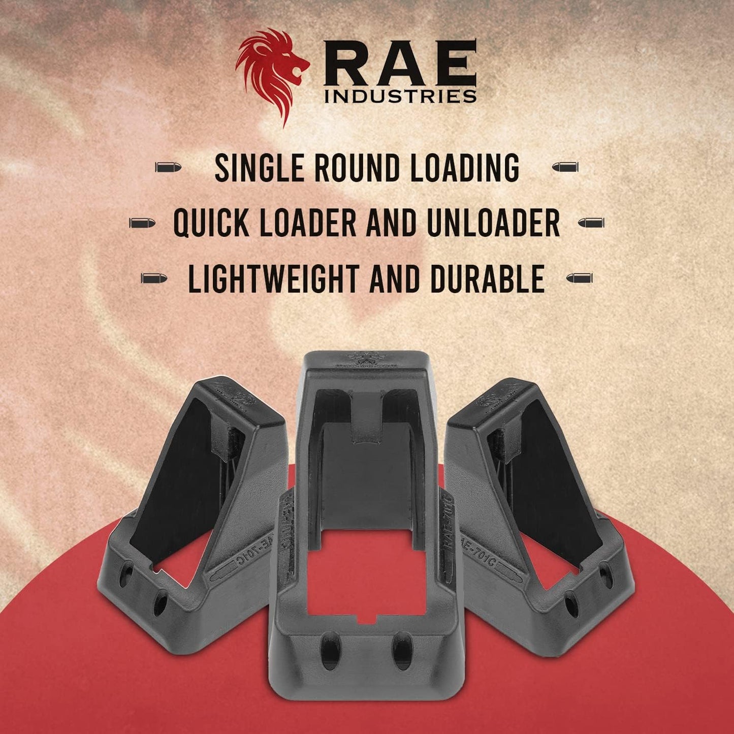 RAEIND Speedloader for Glock 43X - Efficient Double Stack Magazine Reloader | 9mm Compatibility