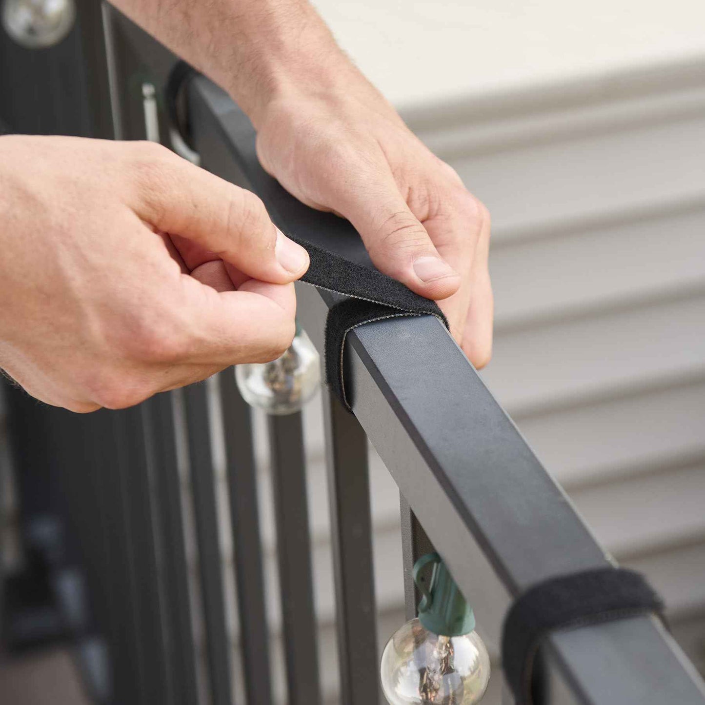 Self-Gripping Perforated Roll Cable Ties by Wrap-It Storage - 3 Pack of 12' x .75" Rolls Black - Cord Organizer for Appliances and Home Office Cables