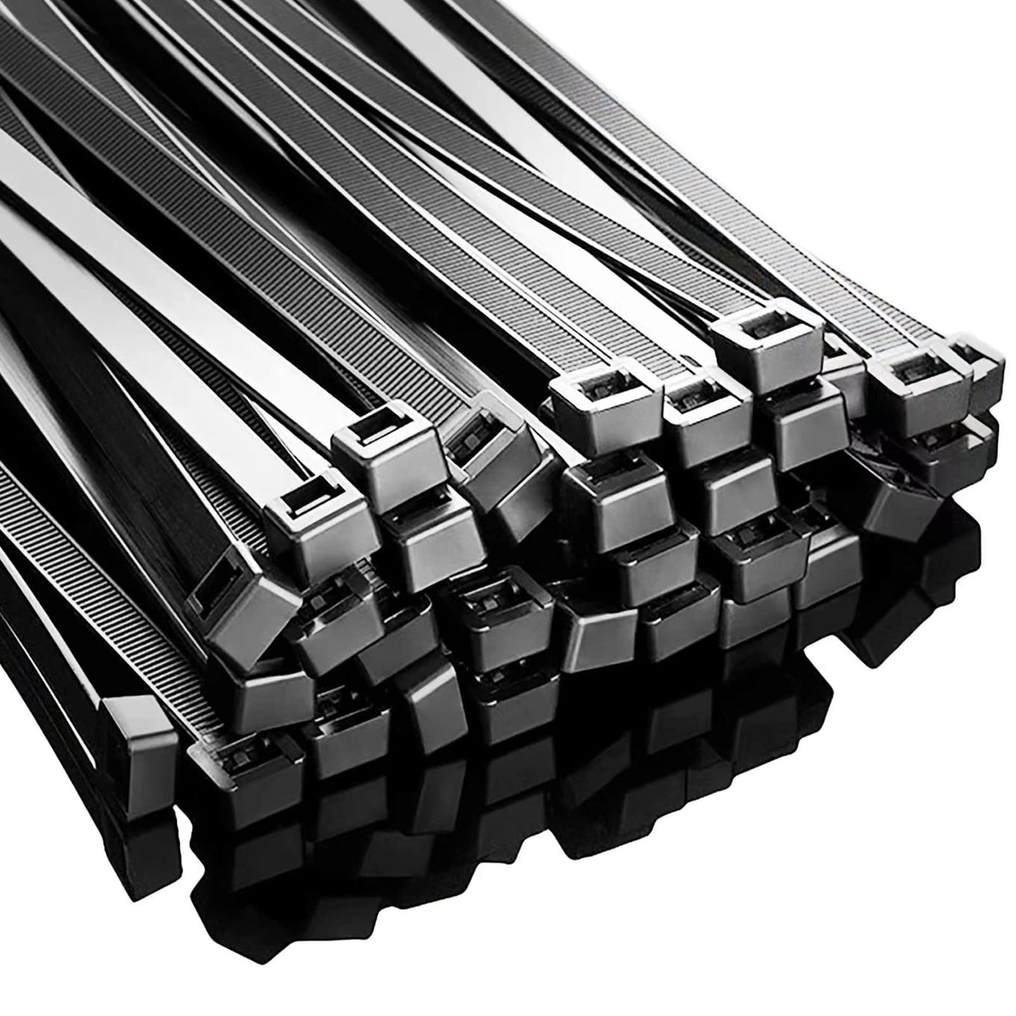 Large Zip Ties Heavy Duty 24 inch (500 Pack), 220 lb Tensile Strength for Outdoor Use, Black Cable Ties, Long Wire Ties by ANOSON