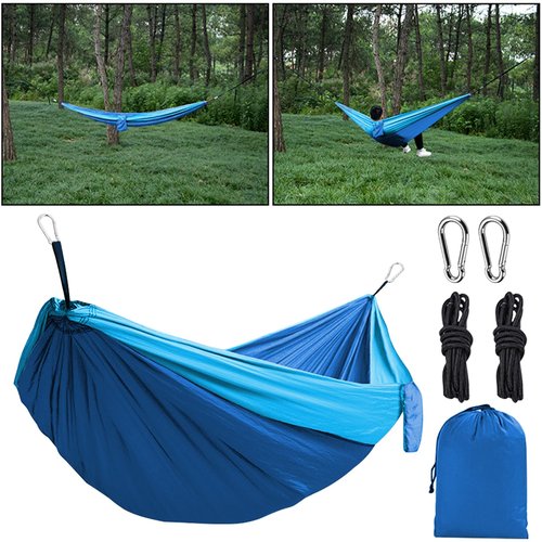 Camping Hammock, 660lbs Portable Hammock Tent for Travel Camping, Camping Accessories for Indoor Outdoor Hiking Backpacking Backyard Beach(Glue)