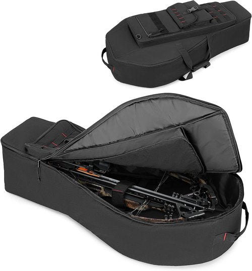 DSLEAF Soft Compound Bow Case - Padded Tactical Archery Carrier with Arrow Pocket & Backpack Straps