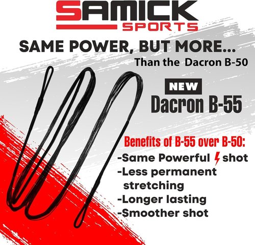 Dacron Bow String - Premium Replacement for Recurve & Longbow Bows | Available in 12-16 Strands, 44-70 Inches