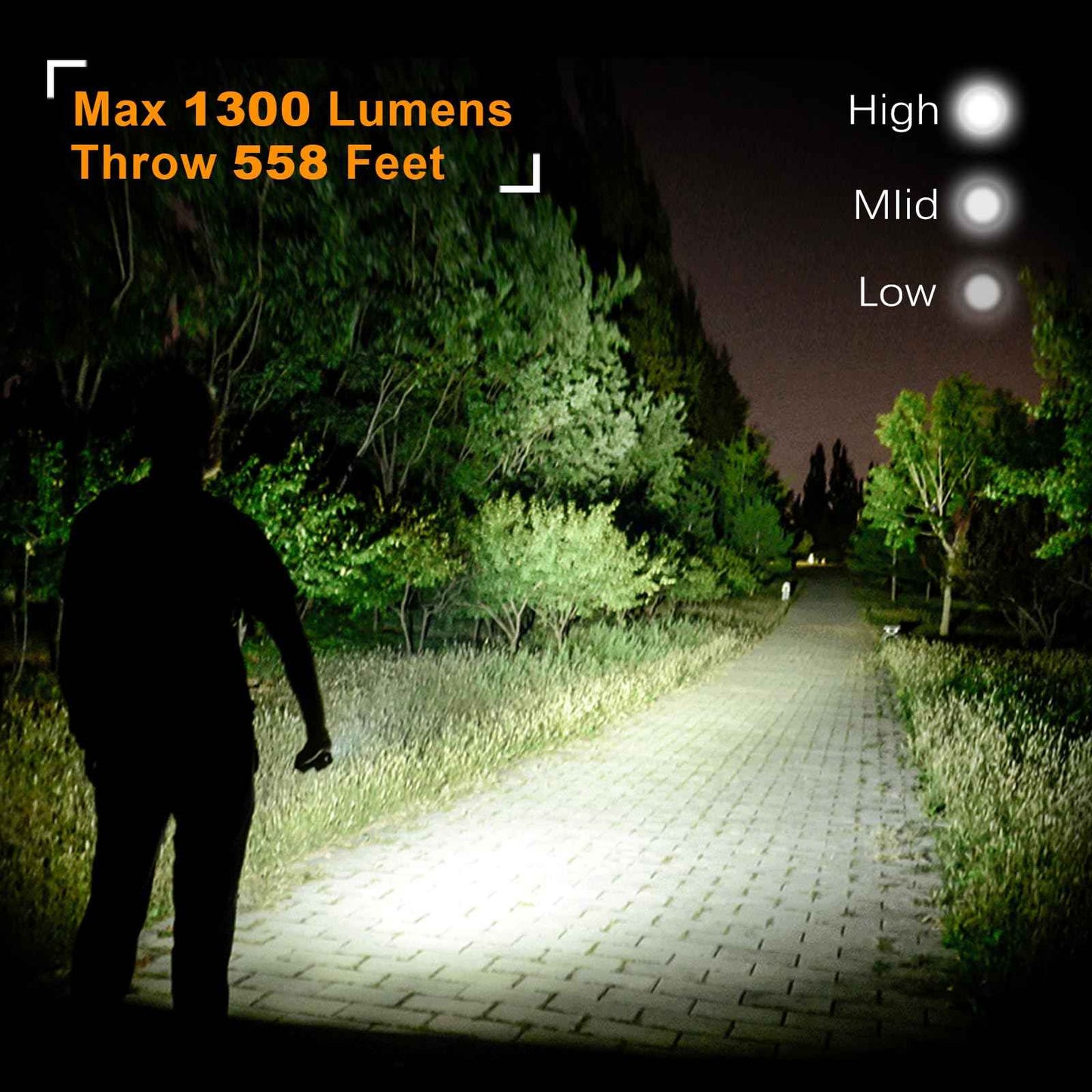 VTIGER T1A Mini Pocket EDC Flashlight with Clip,1300 Lumen Compact AA Rechargeable LED Little Flashlights, Super Bright Tail Switch Small Flash Light with Magnet for Camping,Hiking,Outdoor,Emergency