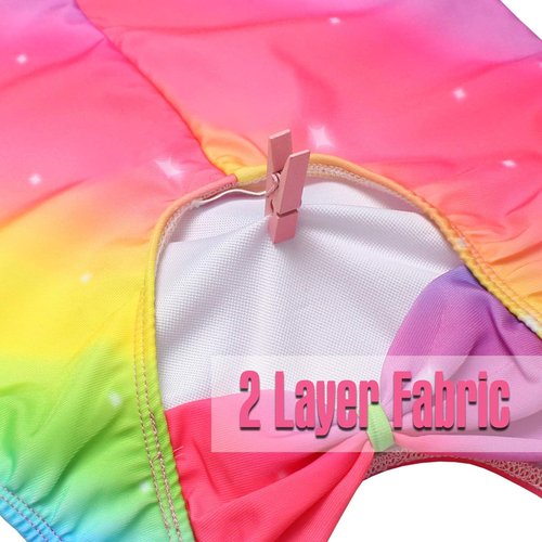 JESKIDS Girls' Gymnastics Leotards - Stylish Dance Biketards with Shorts & Matching Hair Scrunchie | Ages 3-15