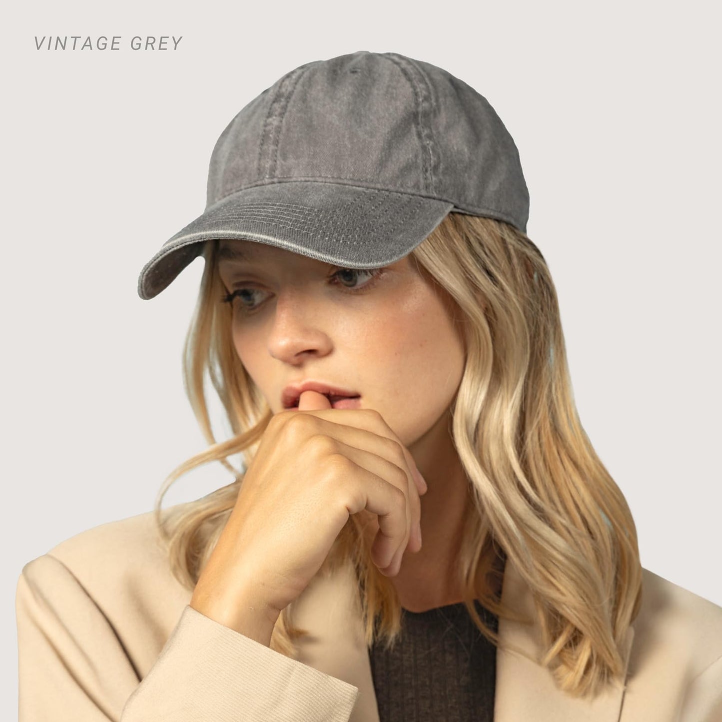 CHOK.LIDS Everyday Vintage Baseball Cap for Men and Women Unisex Adjustable Lightweight Polo Style Curved Brim (Vintage Royal)