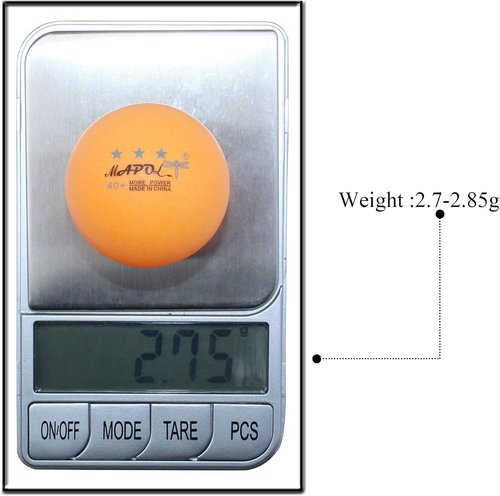 MAPOL 40+ Premium Ping Pong Balls - 3-Star Quality for Advanced Table Tennis Practice | 60 Count