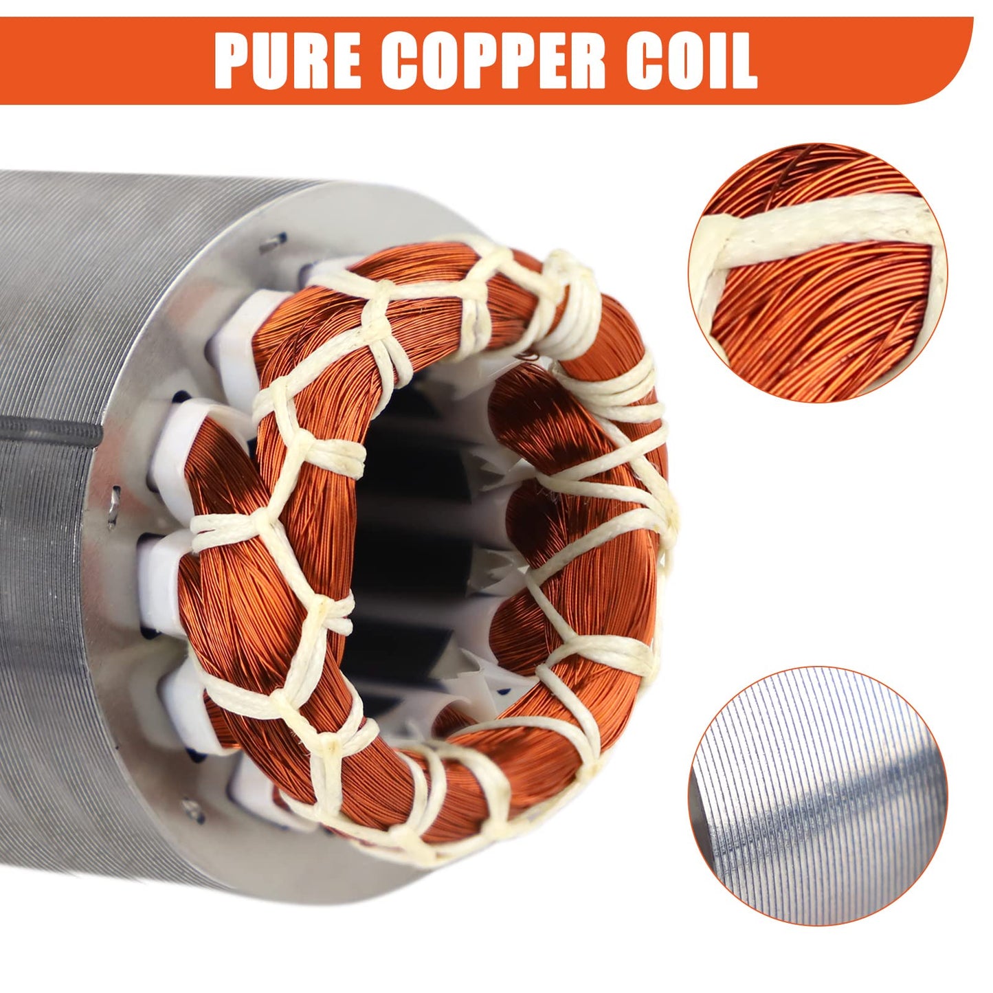 TOAUTO Concrete Vibrator Vibration Motor 100W Single Phase AC 110V 3600rpm Aluminum Alloy Case Vibrating Motor for Shaker Table