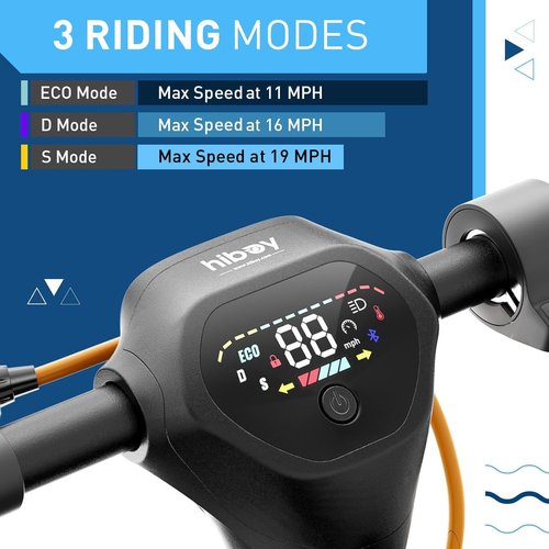 Hiboy S2 MAX Electric Scooter - 500W Motor, 10" Tires, 40.4 Miles Range | 19 MPH Folding Commuter for Adults