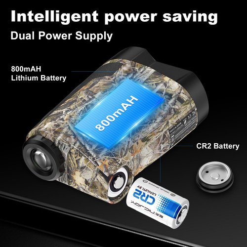 FLYSTONE Precision Laser Rangefinder for Golf & Hunting, 1000 m Range | Camouflage