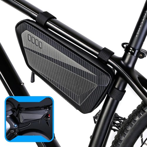 LLTTLTMM Hardshell bike frame package，Waterproof bicycle bag，1.5L