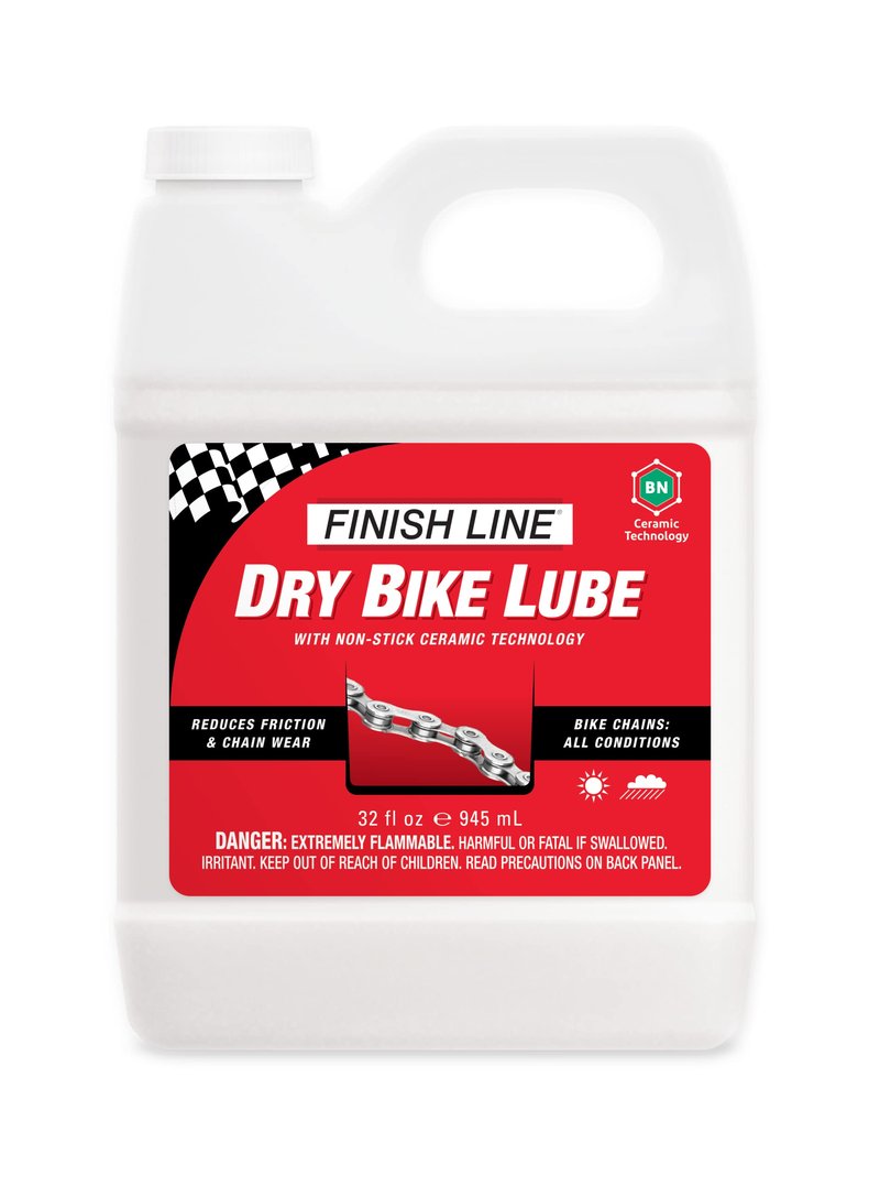 Finish Line Dry Bike Lubricant with Teflon Squeeze Bottle, 1 qt