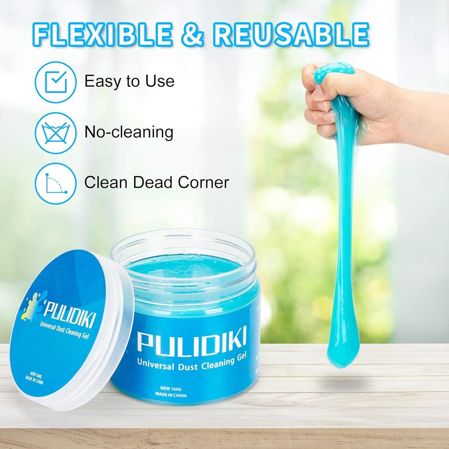 PULIDIKI Car Cleaning Gel - Universal Interior Cleaner Slime | Perfect Auto Detailing Kit for All Vehicles