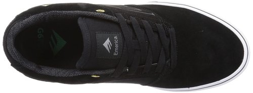 Emerica The Low Vulc – Slim Skate Feel, Vulcanized Durability, Cushioned Fit, True Quality, Everyday Wear Black/Gold/White