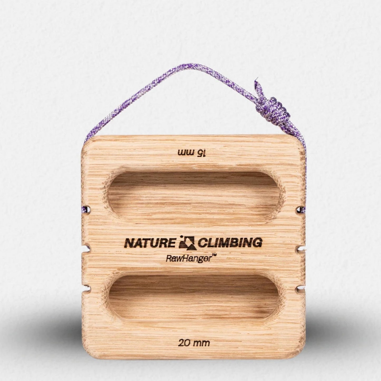 Nature Climbing Portable Hangboard | Rock Climbing Hangboard | Hang Board for Climbing | Fingerboard | Strengthen Your Fingers | Bouldering Gifts | Raw Hanger
