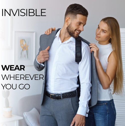 Ekeri Back Posture Corrector for Women & Men - Adjustable Shoulder Posture Brace - Upper Back Brace for Posture - Invisible Figure 8 Brace Clavicle, Neck, Hunchback Strap and Back Straightener