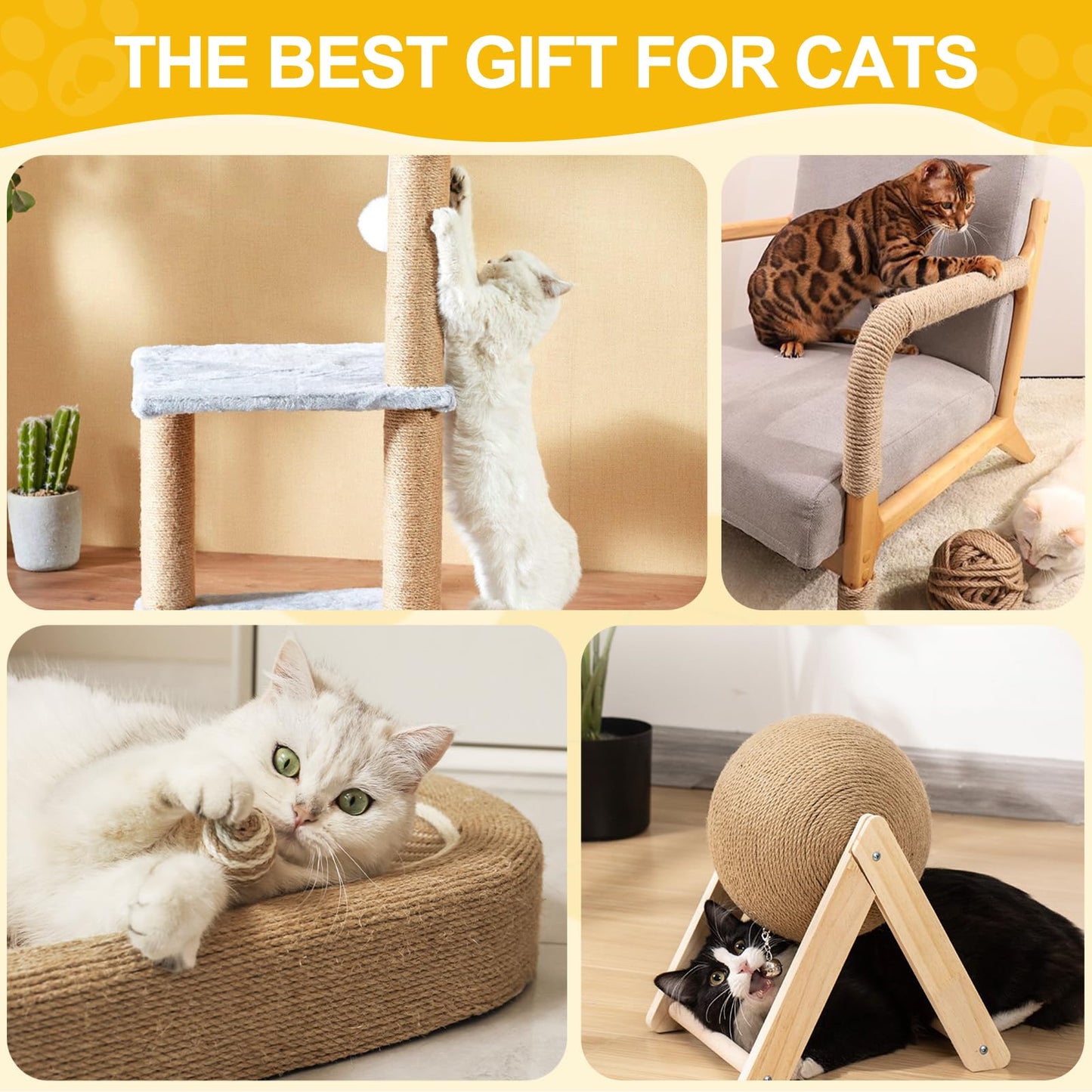 Jute Twine String - 164ft 6mm Eco-Friendly Heavy-Duty Cord for Crafts, Garden & Packaging | Natural Fiber Rope for DIY Decor, Bundling & Industrial Projects