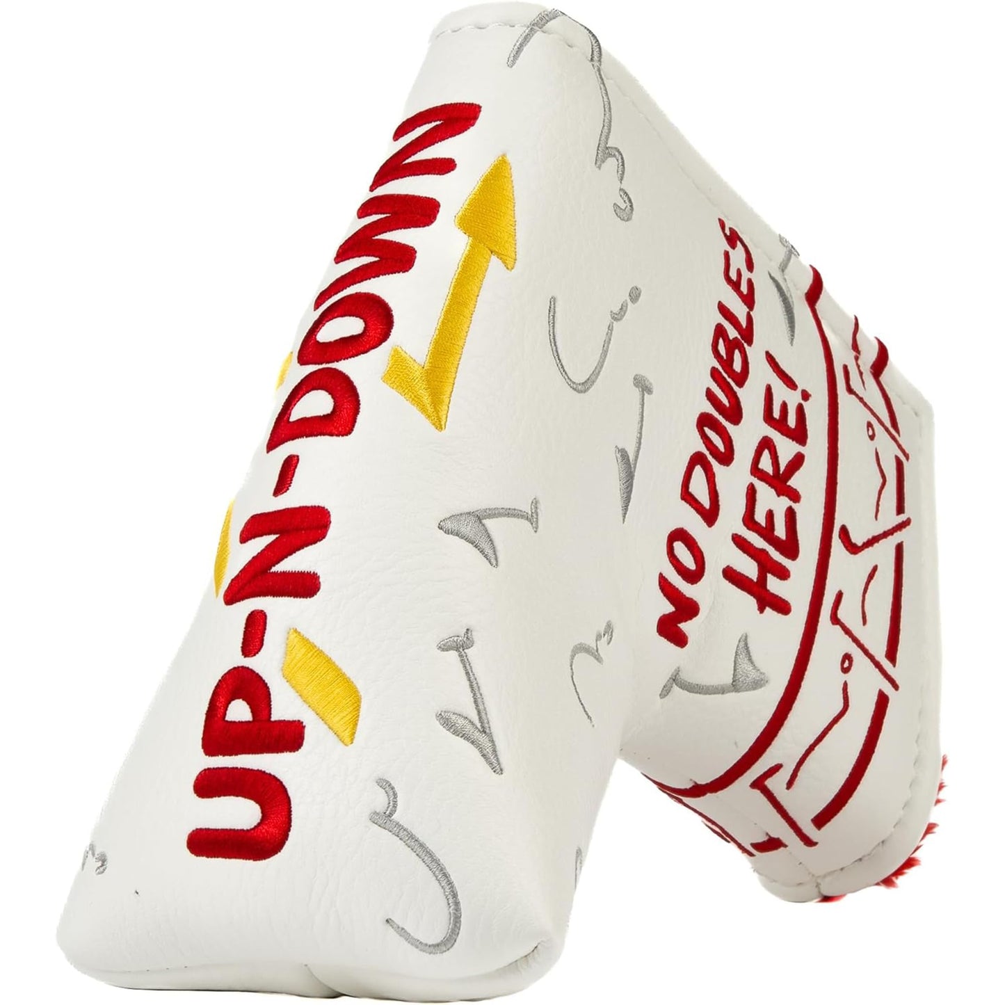 Buried Lies Golf Head Covers, Blade Putter Cover - Magnetic Closure, Advanced Embroidery, Full Protection - Golf Accessories, Cool Funny Headcover for Men and Women