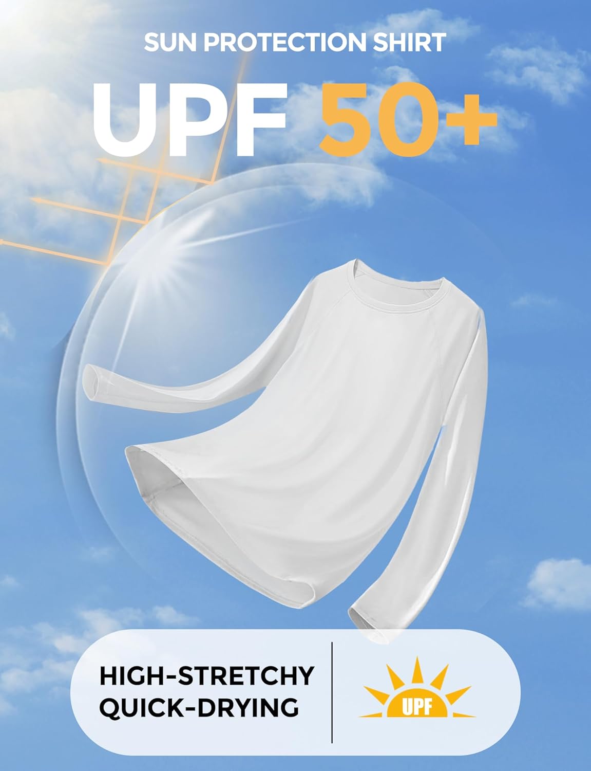 Skiennix Women's UPF50+ Rash Guard | Long Sleeve UV Protection Quick Dry Shirt for Hiking & Swimming