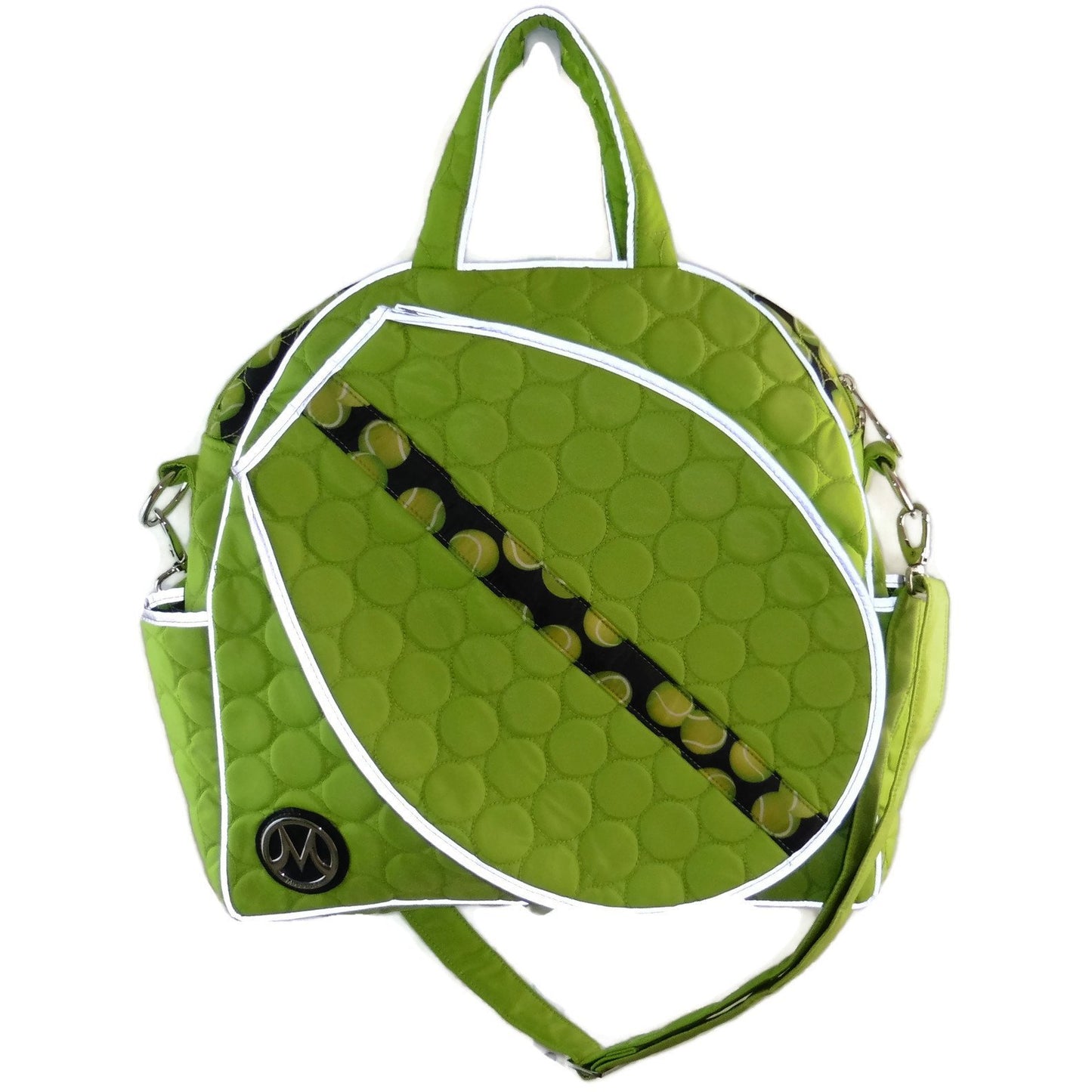 ModaMoo Womens Reflective Tennis Bag, Designed in New York, Green