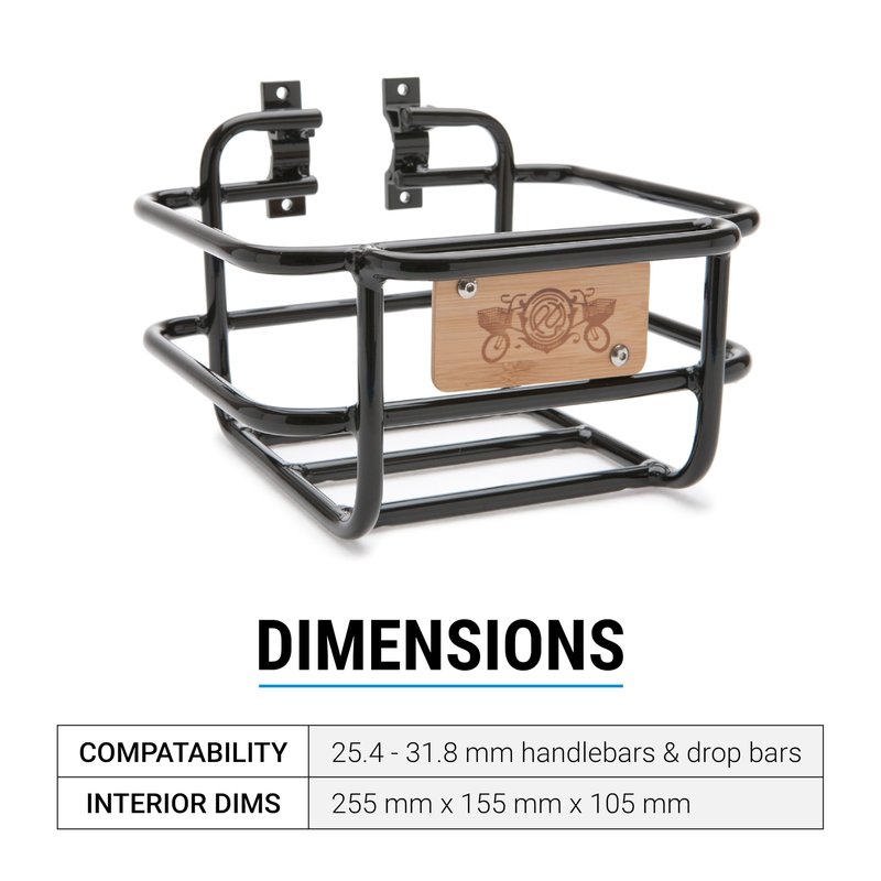 Portland Design Works Takeout Basket - Front Bicycle Attachment Accessories, Small Basket for Adult Bikes, Basket Only