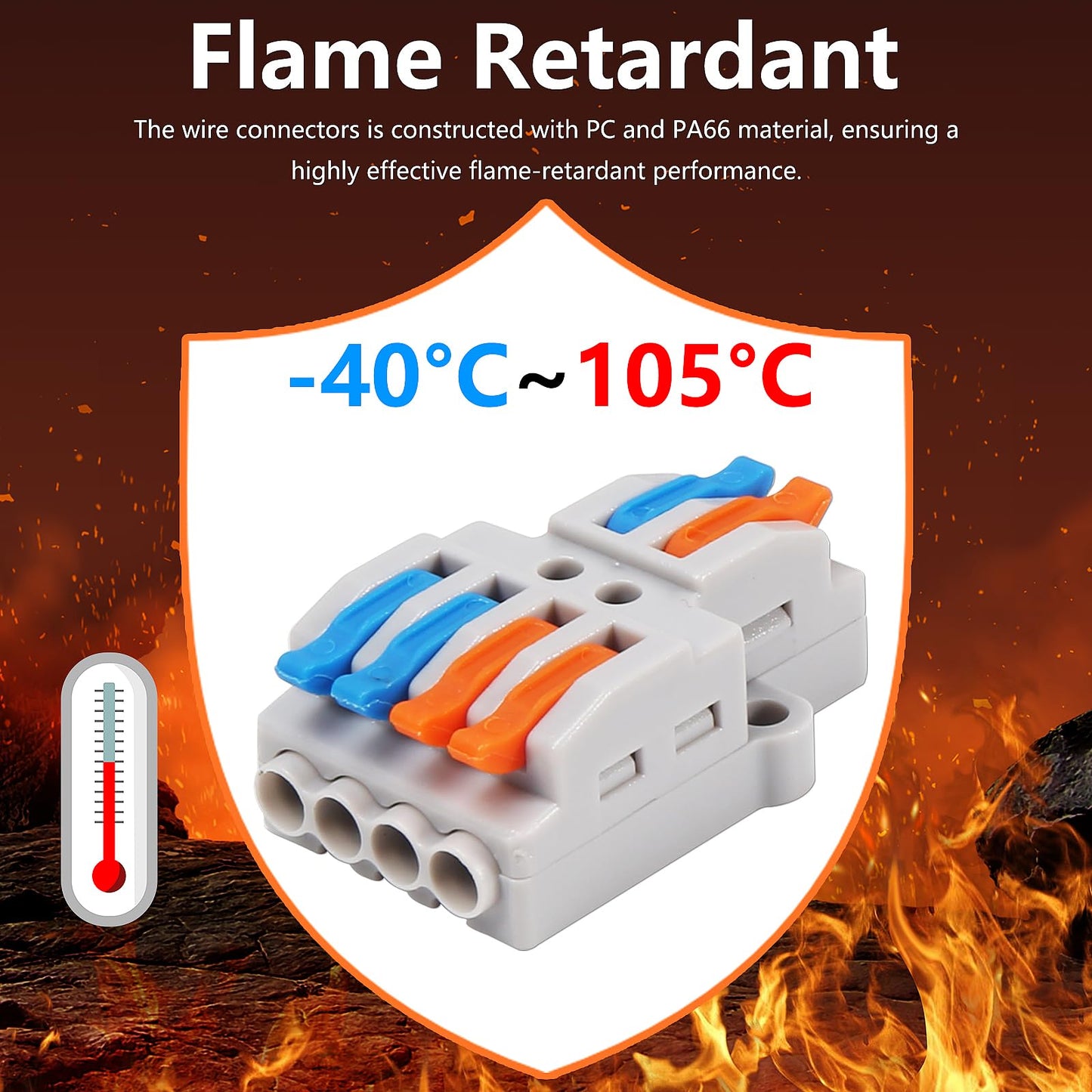 MELIFE 10PCS Lever Wire Connectors, 2 in 6 Out Quick Wire Connectors, Electrical Lever Nuts Wire Connectors Push-in Conductor Terminal Block AWG 28-12